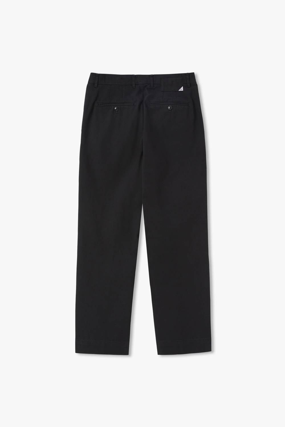 WASHED BLACK R-801 STRAIGHT COTTON DRILL WASHED CHINO PANTS (ECP GARMENT PROCESS)