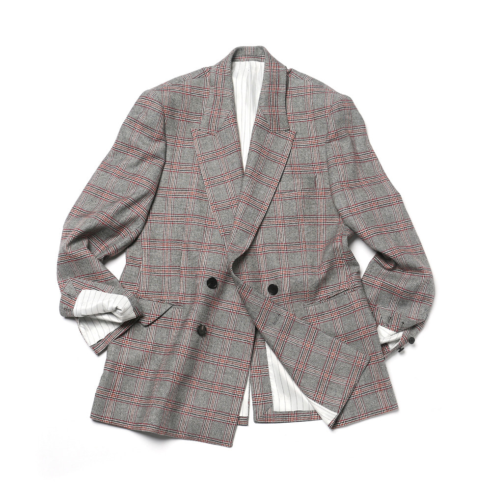18&quot; Red Check Floor Plan DB Jacket