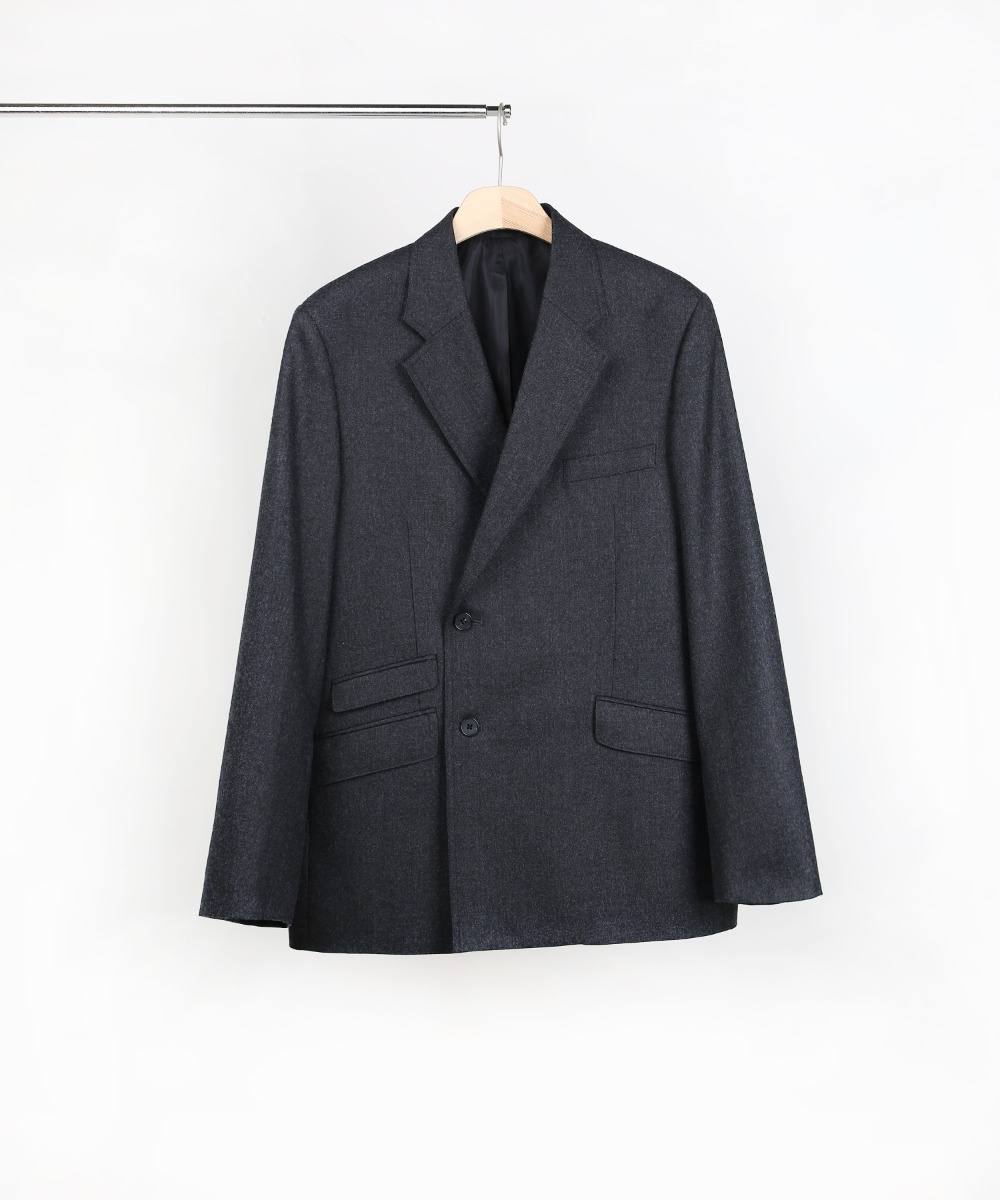CHARCOAL DOUBLE BREASTED BLAZER