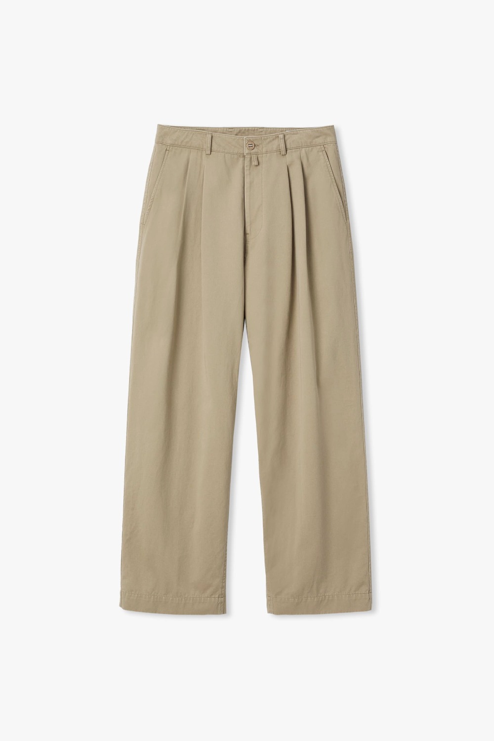 SAND BEIGE YRS Y-550 WIDE CHINO PANTS (ECP GARMENT DYED)