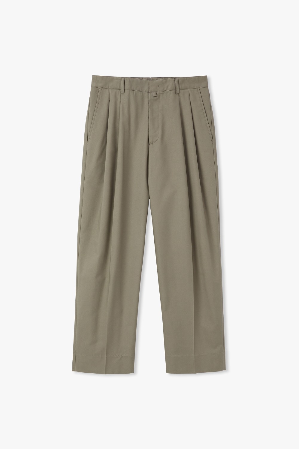 HAZEL WOOD R-802 TWO TUCK TAPERED COTTON DRILL CHINO PANTS (ECP MACHINE WASH TEST)