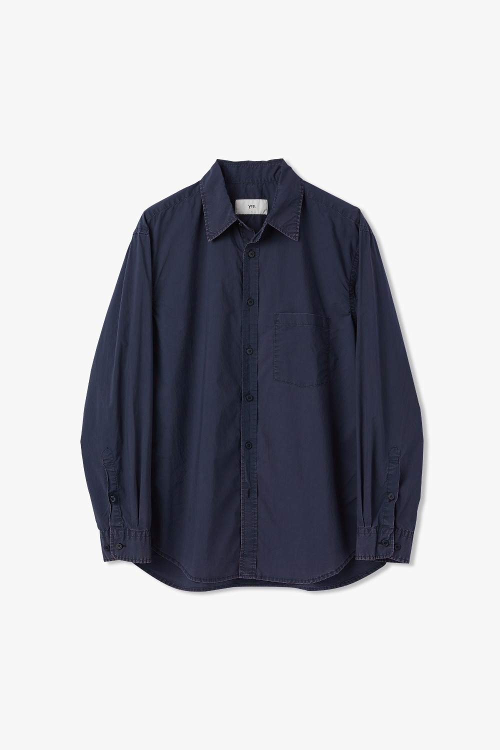 DUSTY NAVY YRS POIKA 1980&#039;S VNTG WASHED SHIRTS CLASSIC FIT (ECP GARMENT PROCESS)