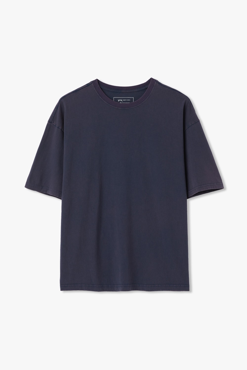 DUSTY NAVY YRS WASHED COTTON KUVAIKA T (INNER TYPE, ECP GARMENT PROCESS)